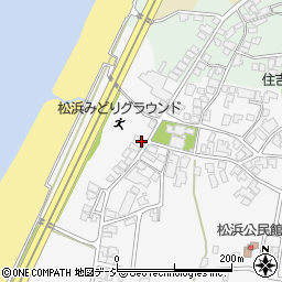 石川県かほく市松浜ホ周辺の地図