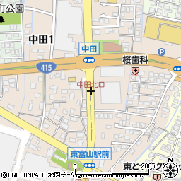 中田北口周辺の地図