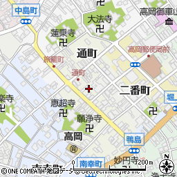 富山県高岡市鴨島町48-5周辺の地図
