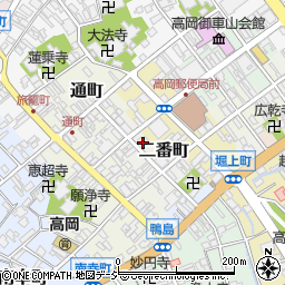 富山県高岡市二番町32周辺の地図