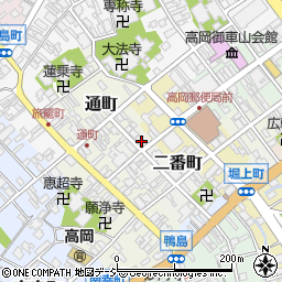 富山県高岡市二番町48周辺の地図