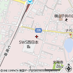 石川県かほく市横山井周辺の地図