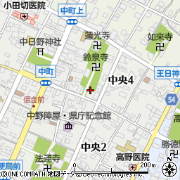 長野県中野市中央4丁目2-29周辺の地図