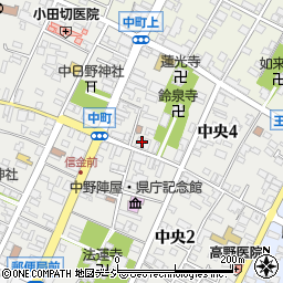 長野県中野市中央4丁目2-33周辺の地図