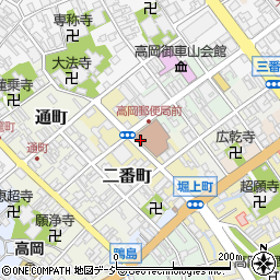 富山県高岡市御馬出町周辺の地図