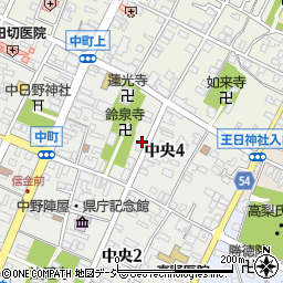 長野県中野市中央4丁目2-23周辺の地図