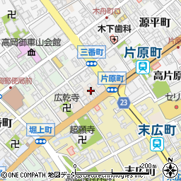 富山県高岡市片原横町周辺の地図