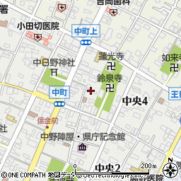 長野県中野市中央4丁目2-37周辺の地図
