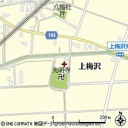 富山県滑川市上梅沢338周辺の地図