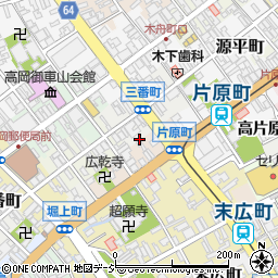 富山県高岡市三番町34周辺の地図