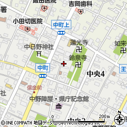 長野県中野市中央4丁目2-38周辺の地図