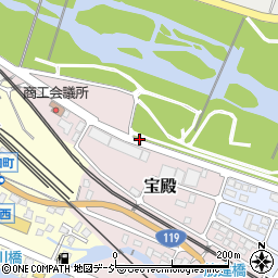 栃木県日光市宝殿周辺の地図