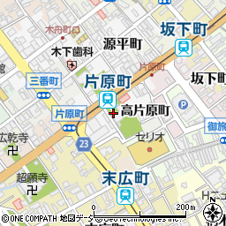 富山県高岡市片原町周辺の地図