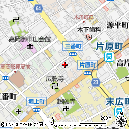 富山県高岡市三番町36周辺の地図