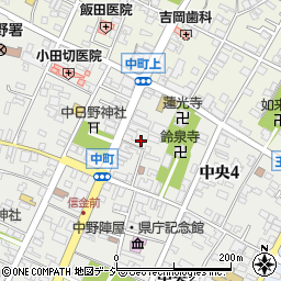 長野県中野市中央4丁目2-39周辺の地図