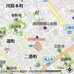 高岡信用金庫本店営業部周辺の地図
