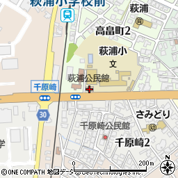 富山市萩浦地区センター周辺の地図
