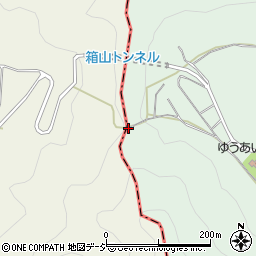 箱山峠周辺の地図