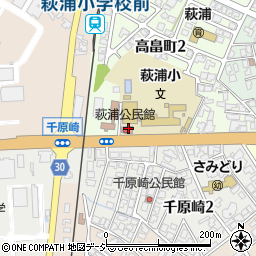 富山市役所公民館　萩浦公民館周辺の地図