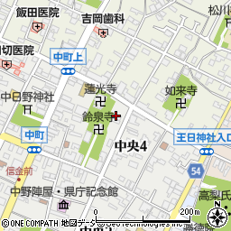 長野県中野市中央4丁目2-20周辺の地図