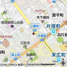 富山県高岡市三番町周辺の地図