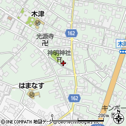 木津老人会館周辺の地図