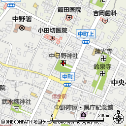 中日野神社周辺の地図