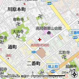 高岡信用金庫　人事課周辺の地図