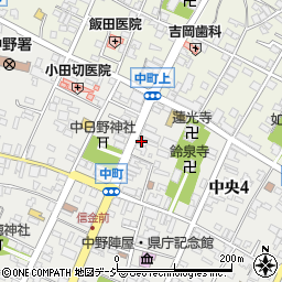 長野県中野市中央4丁目2-2周辺の地図