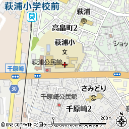 萩浦小学校周辺の地図
