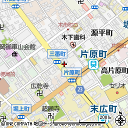 富山県高岡市三番町17周辺の地図