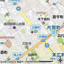 富山県高岡市三番町51周辺の地図