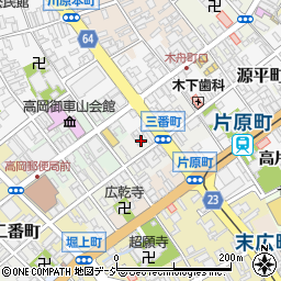 富山県高岡市三番町50周辺の地図