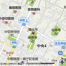 長野県中野市中央4丁目2-5周辺の地図