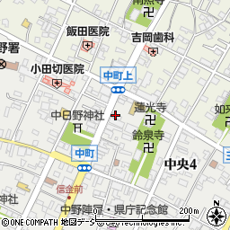 長野県中野市中央4丁目2-4周辺の地図