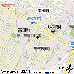 富山県高岡市野村東町周辺の地図