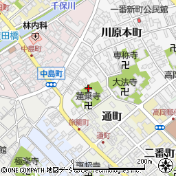 富山県高岡市風呂屋町周辺の地図