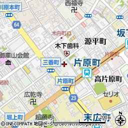 富山県高岡市三番町8周辺の地図