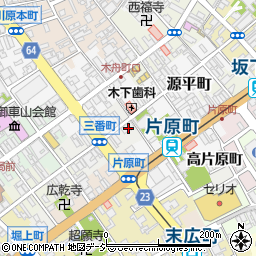 富山県高岡市三番町7周辺の地図