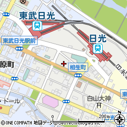 栃木県日光市相生町周辺の地図