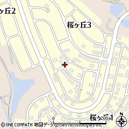 栃木県さくら市桜ヶ丘周辺の地図