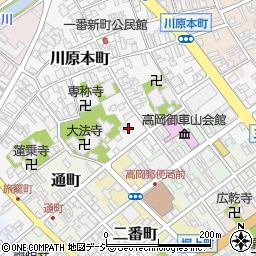 富山県高岡市利屋町周辺の地図