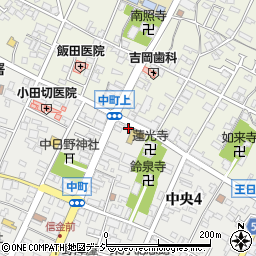 長野県中野市中央4丁目2-9周辺の地図