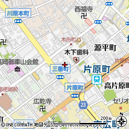 富山県高岡市三番町72周辺の地図