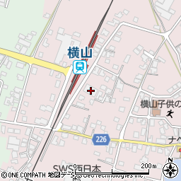 石川県かほく市横山タ205周辺の地図