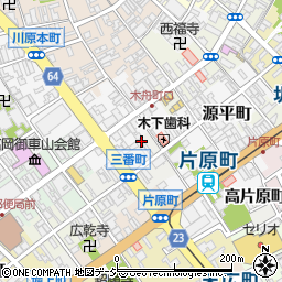 富山県高岡市三番町75周辺の地図