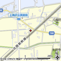 富山県滑川市上梅沢501周辺の地図