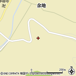 石川県かほく市余地ワ周辺の地図