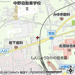 長野県中野市中野西町周辺の地図