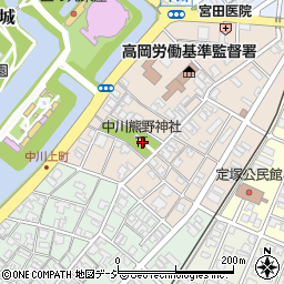 中川熊野神社周辺の地図